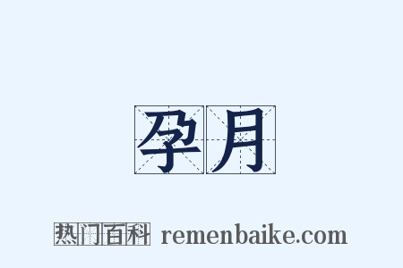 孕月是什么意思的图片
